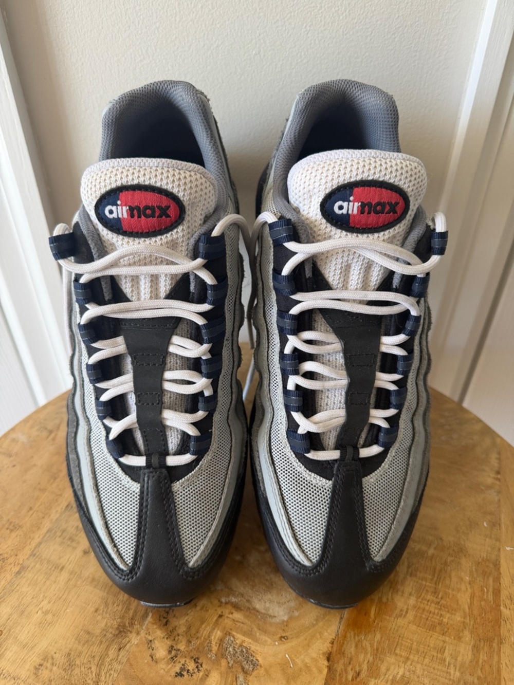 Nike Grey, Navy and White Air Max 95